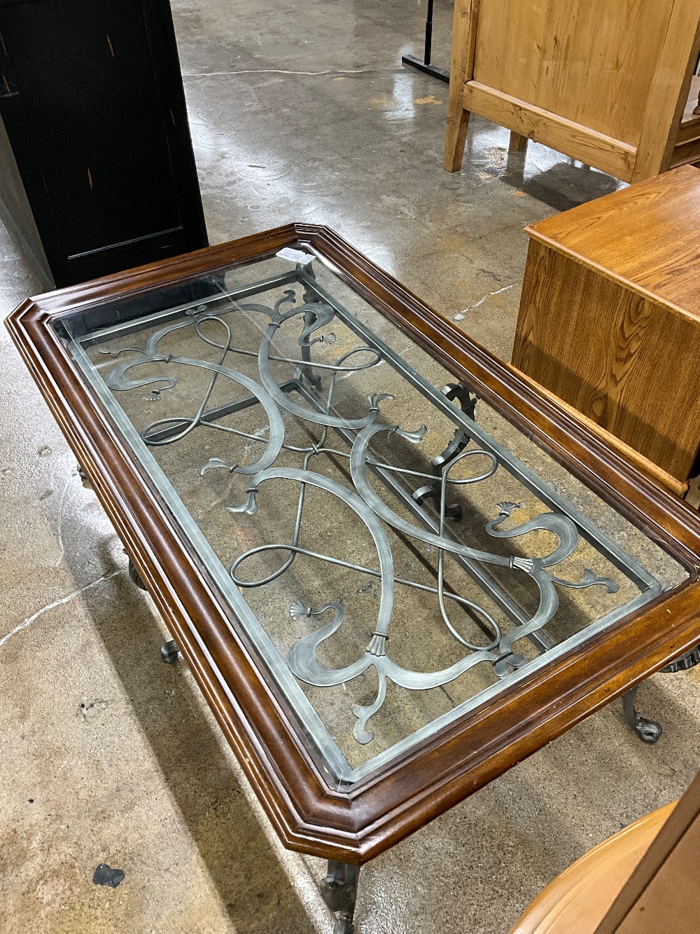 Wood & Iron Coffee Table