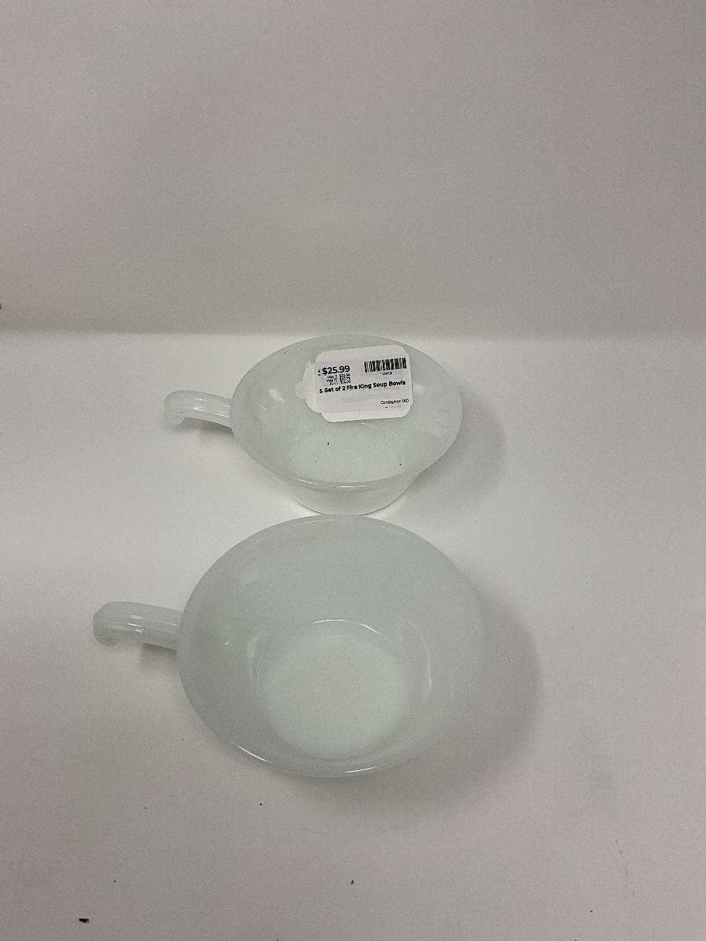 Set of 2 Fire King Soup Bowls