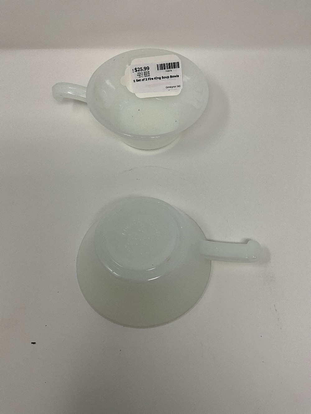 Set of 2 Fire King Soup Bowls