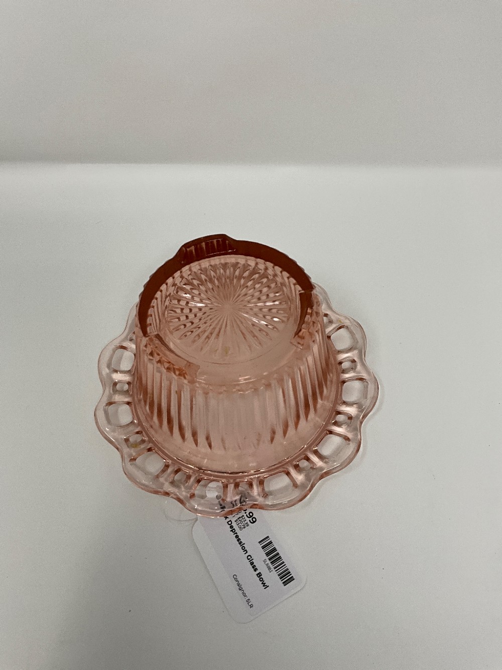 Pink Depression Glass Bowl