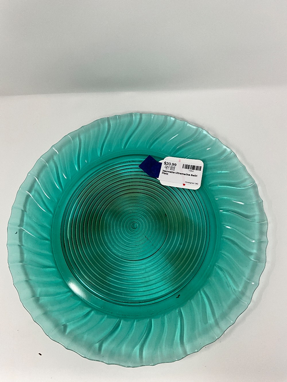 Jeannette Ultramarine Swirl Plate
