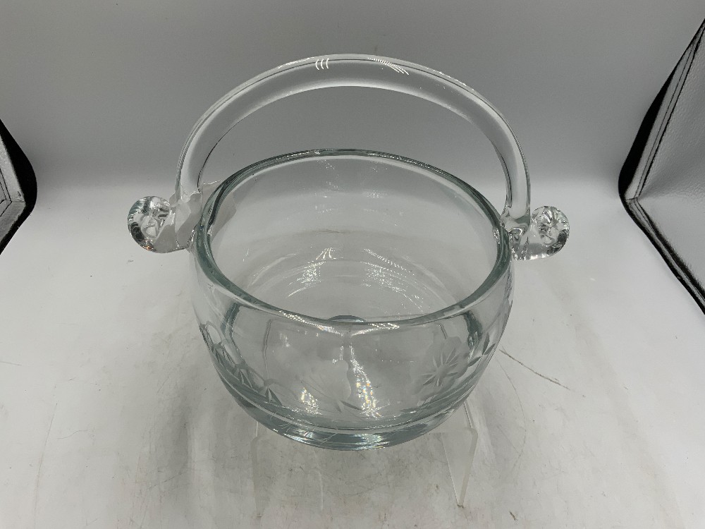 Glass Floral Basket
