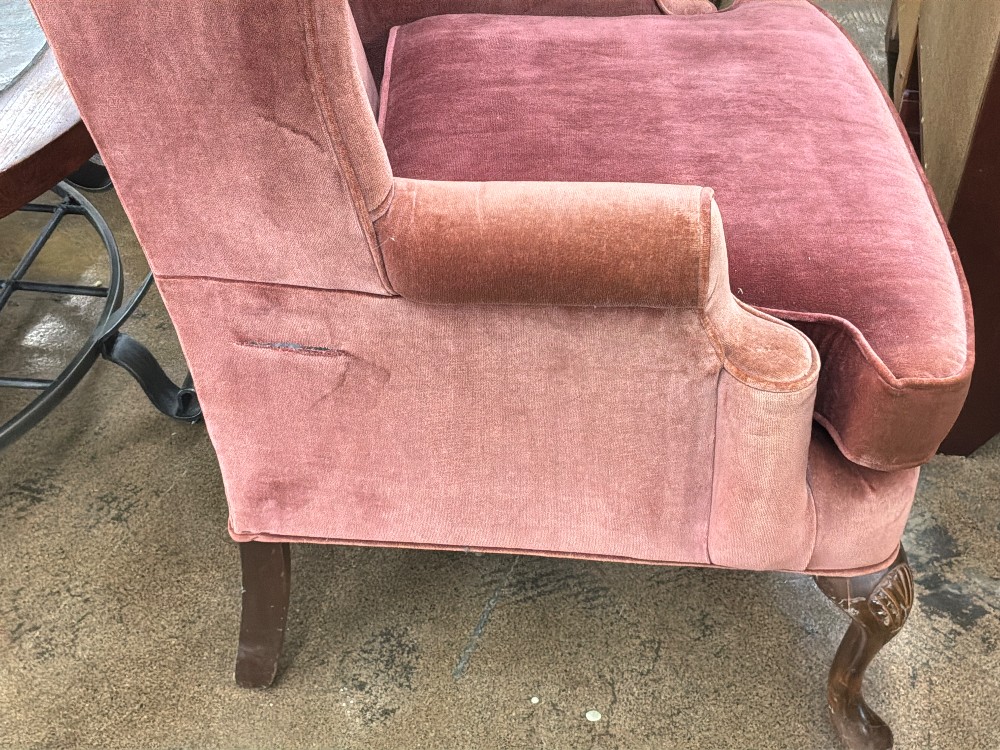 Penbrook Velvet Wingback