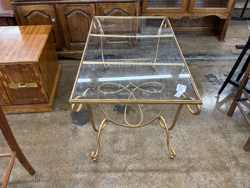 Gold/ Glass Coffee Table
