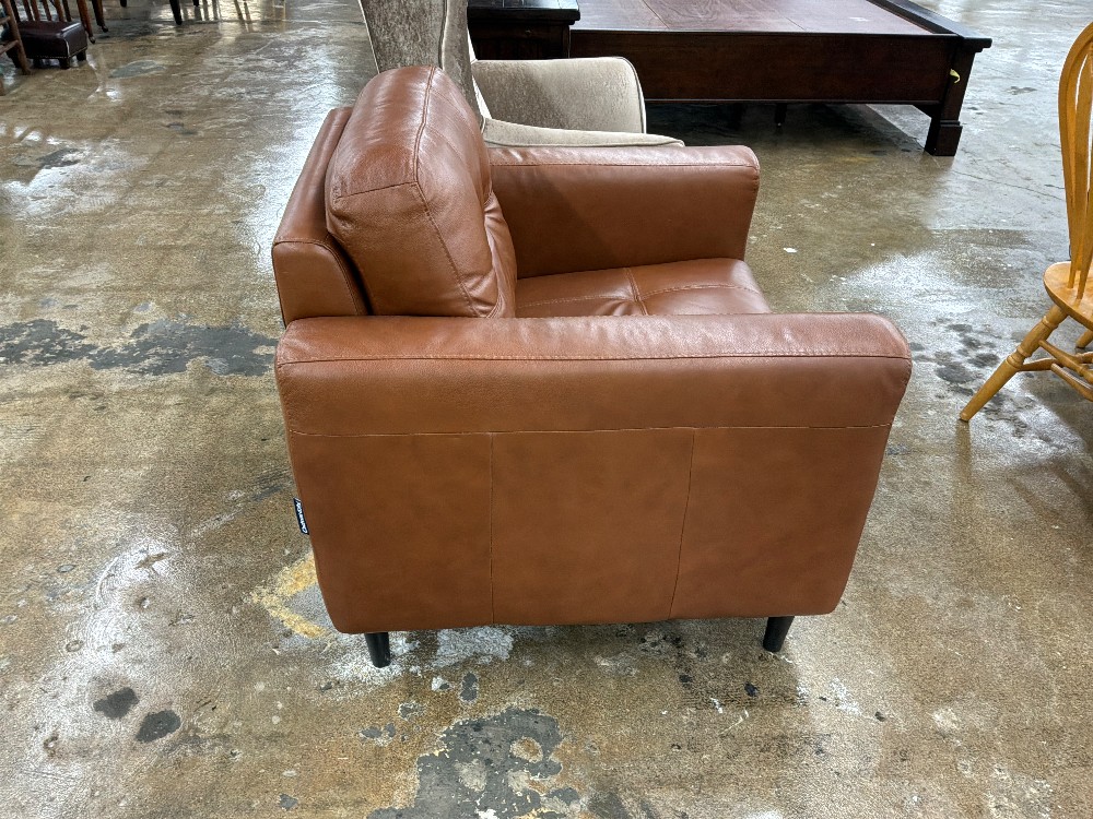 Italian Leather Accent Chair