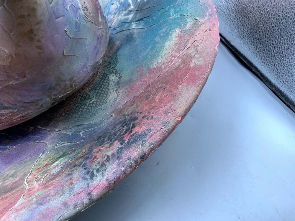 Pottery Teapot With Giant Bowl