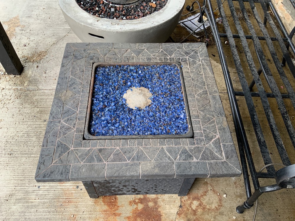 Black Square Fire Pit