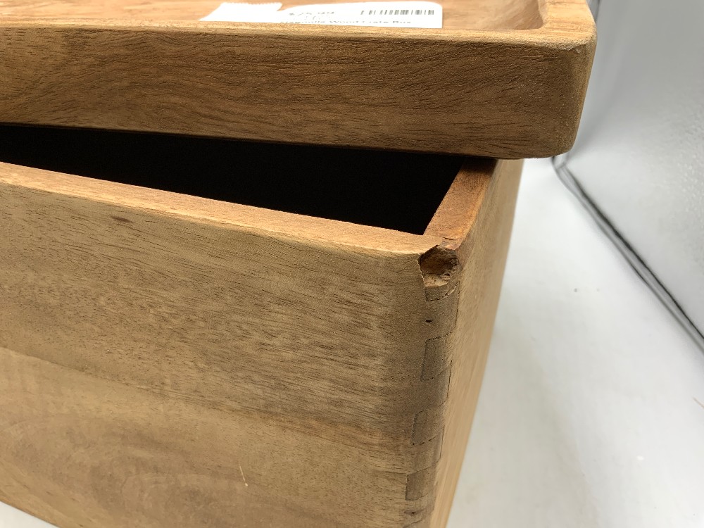 Magnolia Wood Crate Box With Lid
