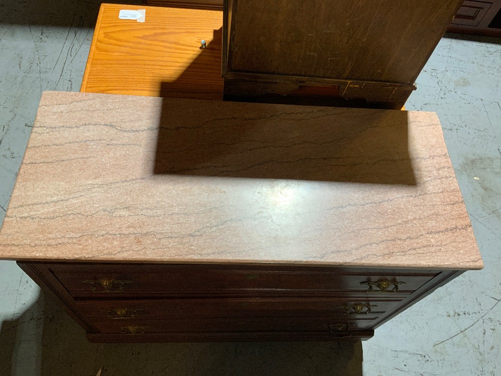 Marble Top Dresser 2 Drawer