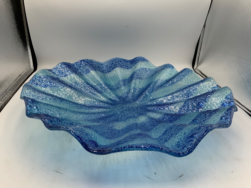 Lg Fused Glass Decorative Bowl