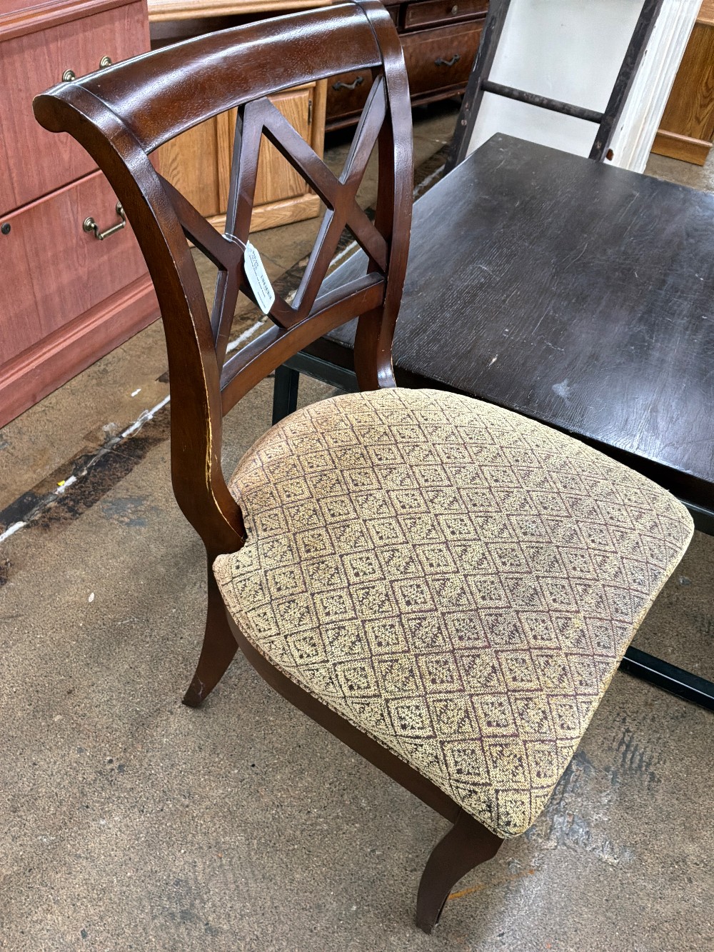 Dining Chair w/ Gold Seat