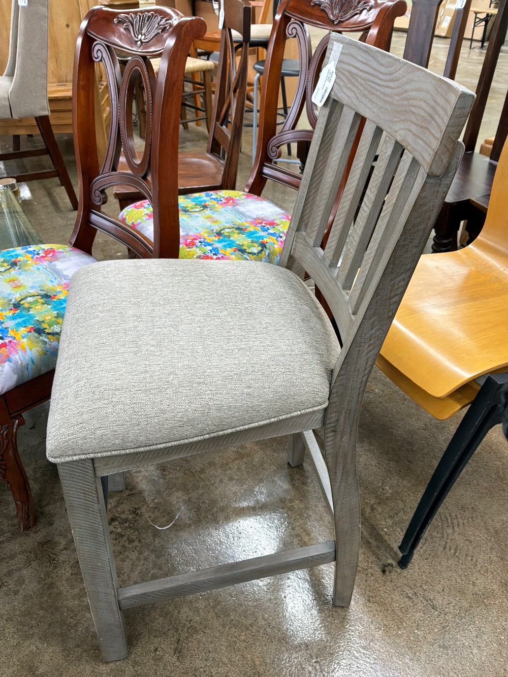Gray Counter Stool
