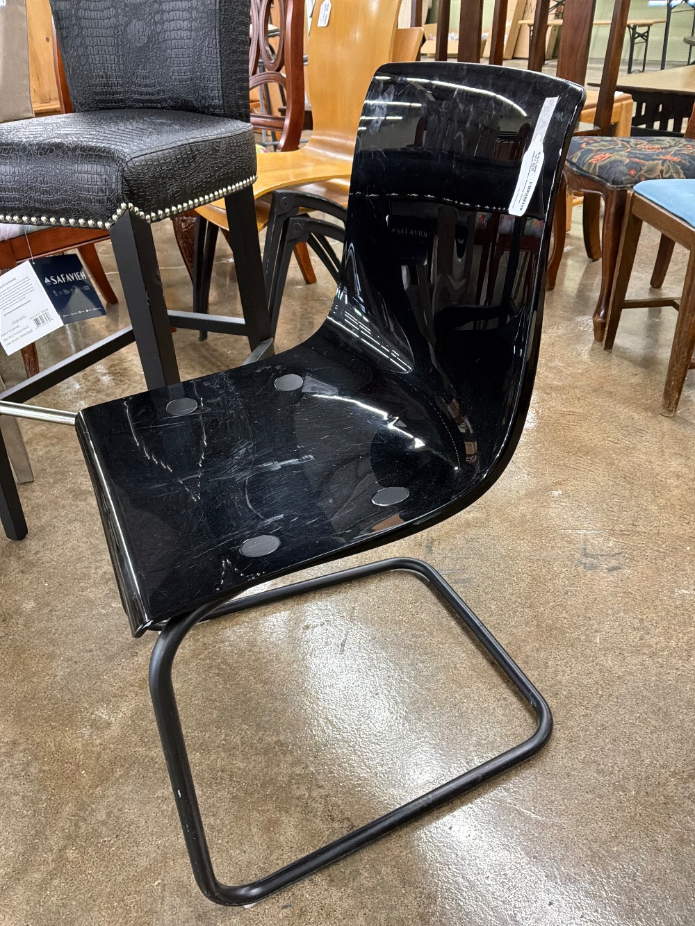Black Modern Dining Chair