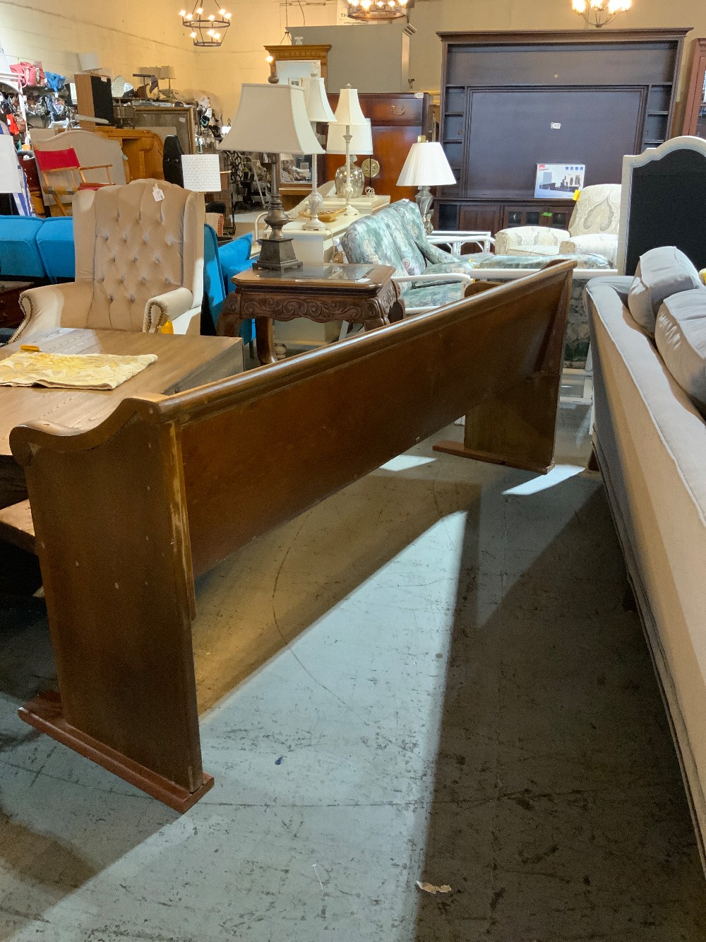 Amish Wood Church Pew