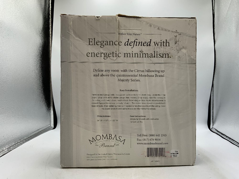 Mombasa Cirrus White Bed Canopy