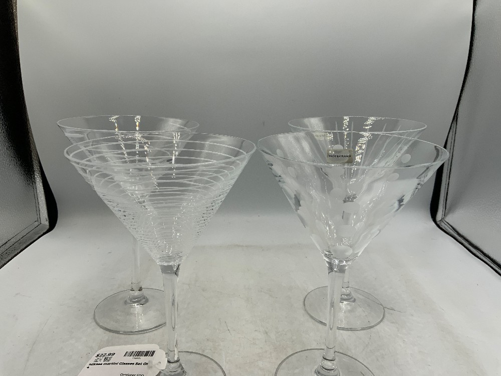 Mikasa martini Glasses Set Of 4