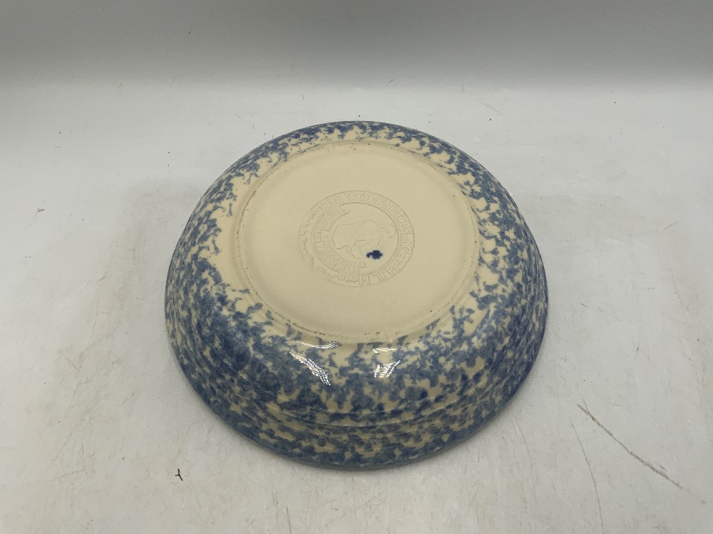 Gerald Henn Blue Spongeware Bowl