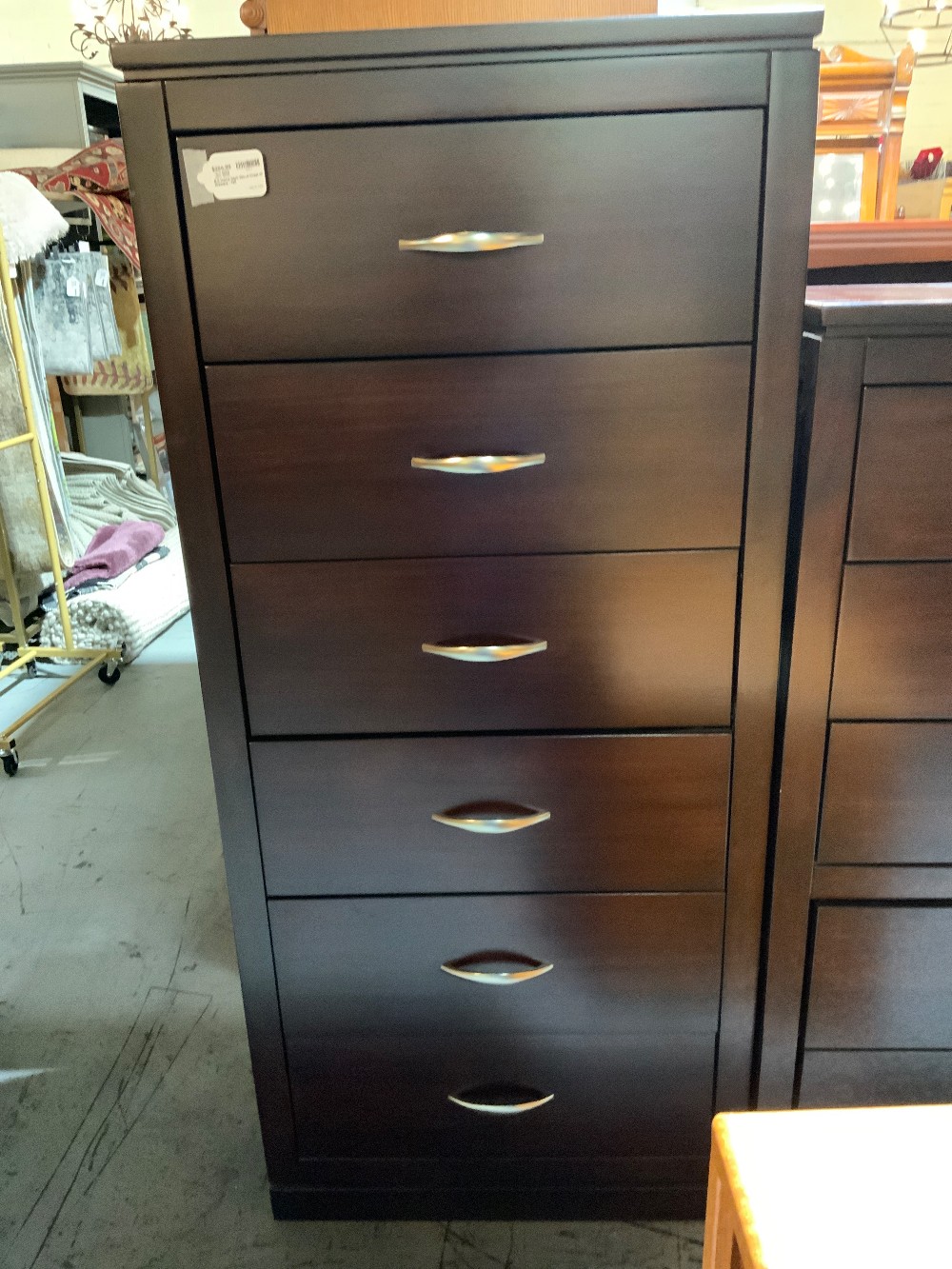 B.K Home Dark Wood Chest of Drawers - Tall