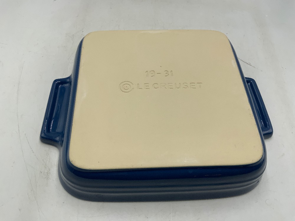 LeCreuset Blue Square Baker
