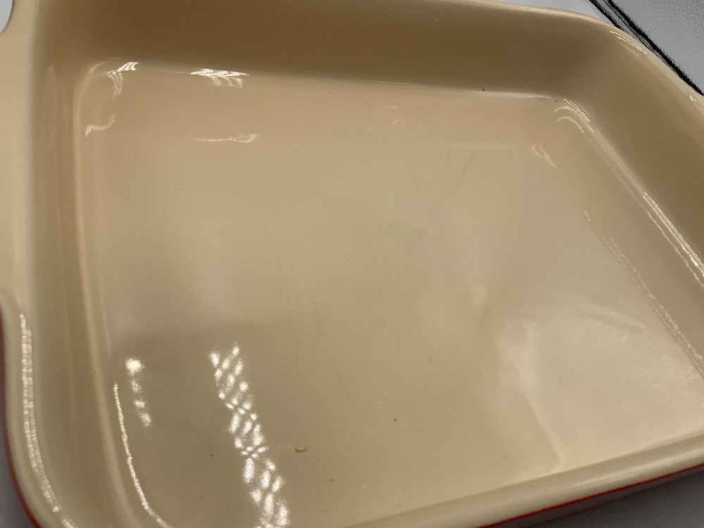 LeCreuset Red Rectangle Baker