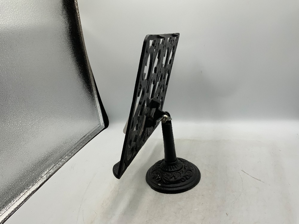 Cast Iron Book Stand