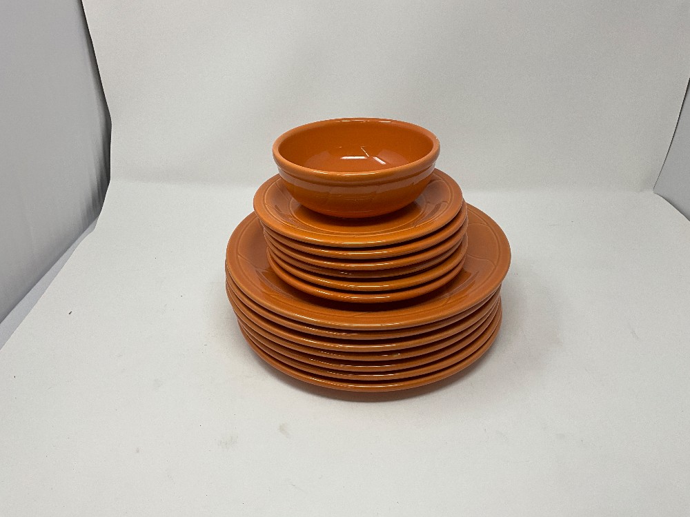 Crestware 24pc Orange Dish Set