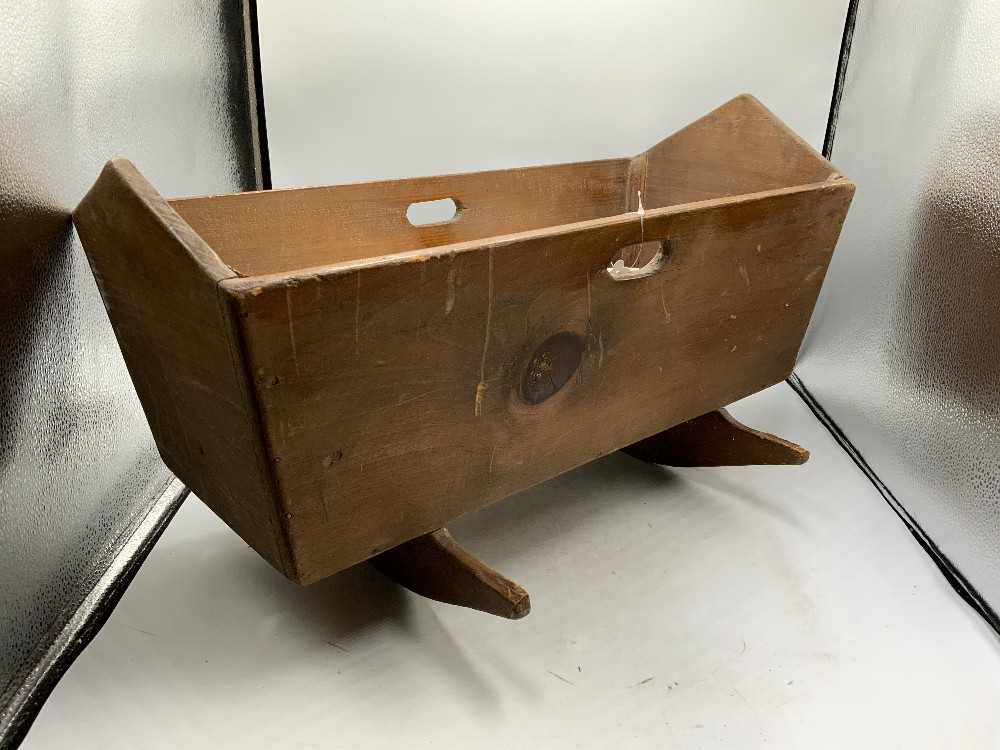 Vintage Wood Cradle
