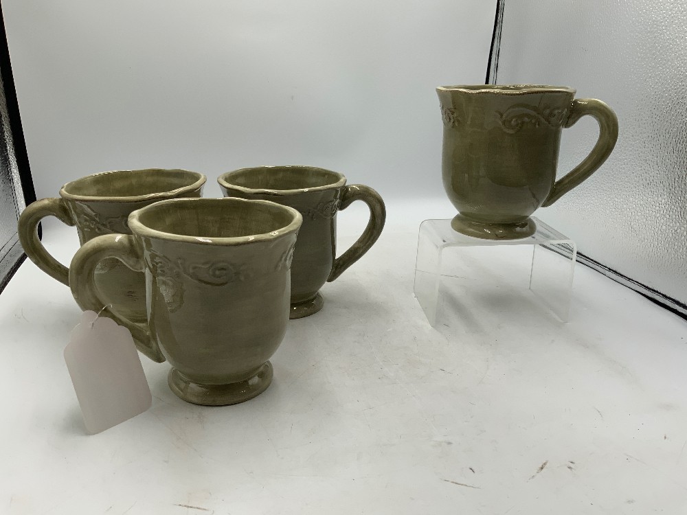 Green Baroque Dish Set for 4