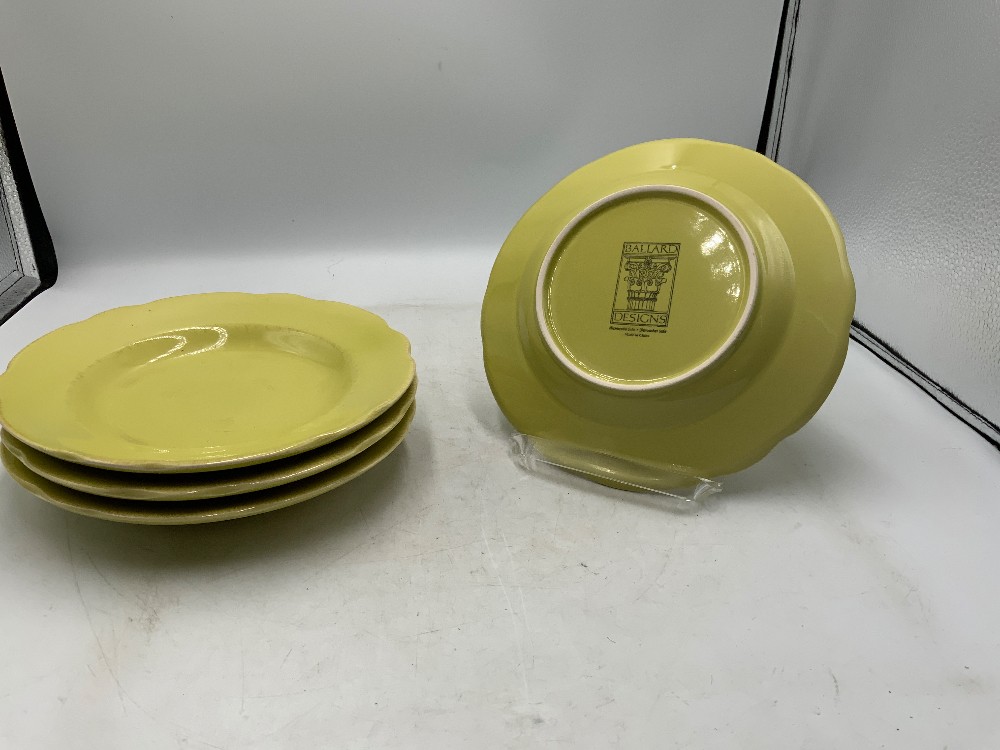 Green Ballard Design Dish Set for 4
