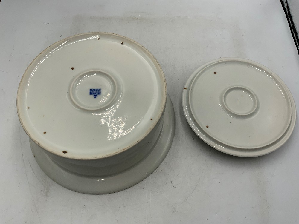 Dansk Brown Mist Covered DIsh