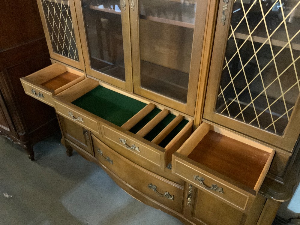 Dark Wood China Hutch
