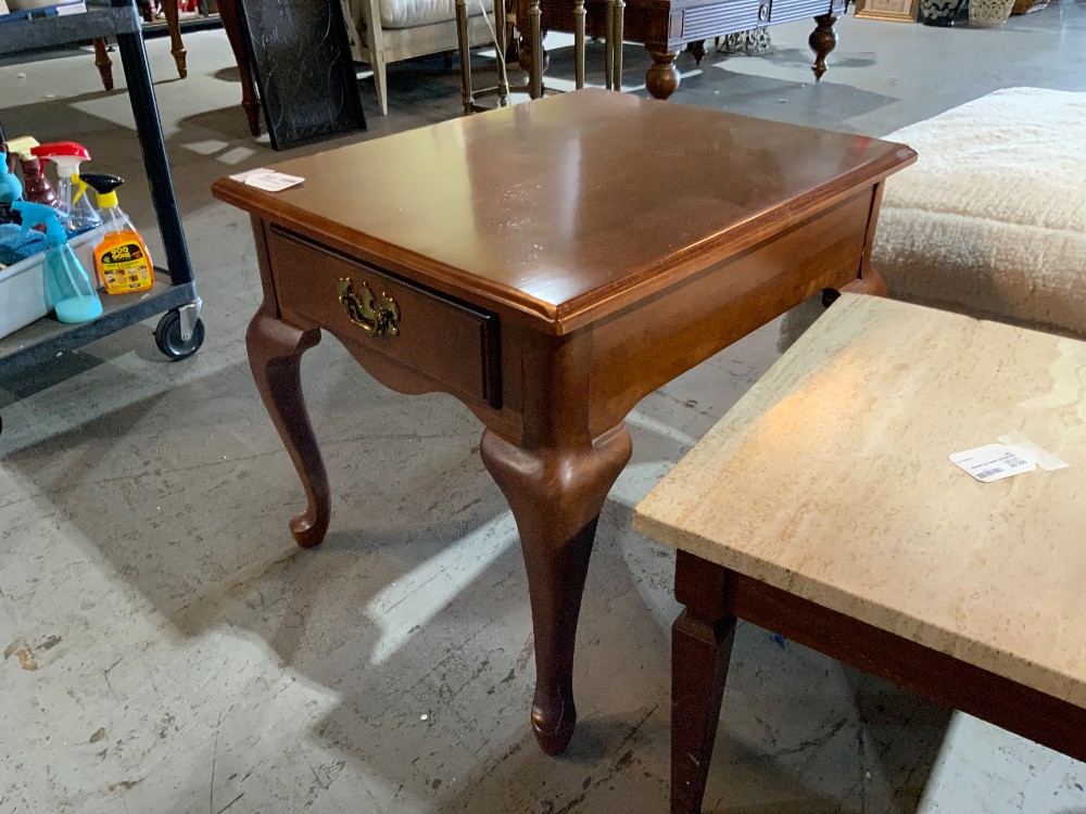 Dark Wood End Table