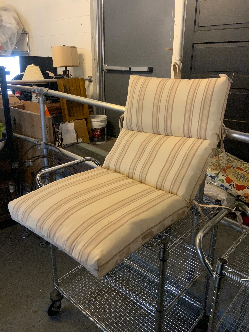 Tan Lounge Chair Cushion