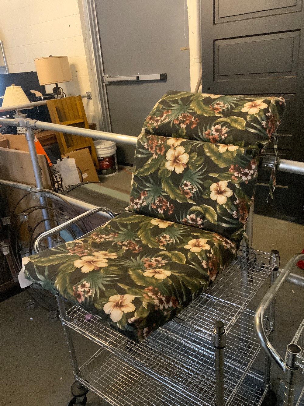 Black Lounge Chair Cushion