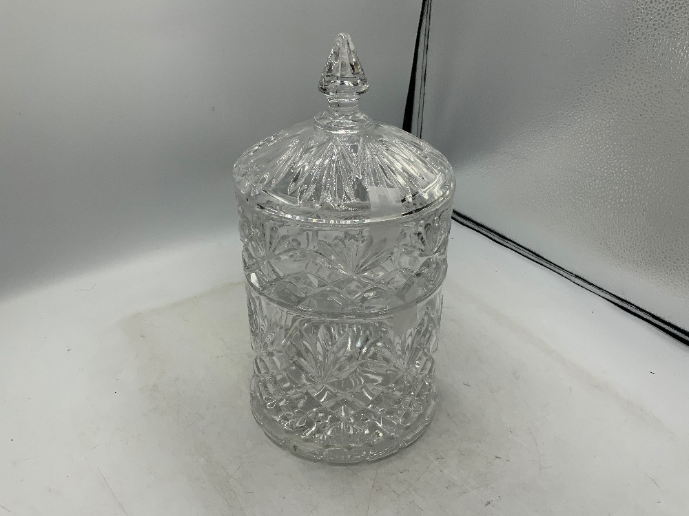 3pc Crystal Stacking Canister Set