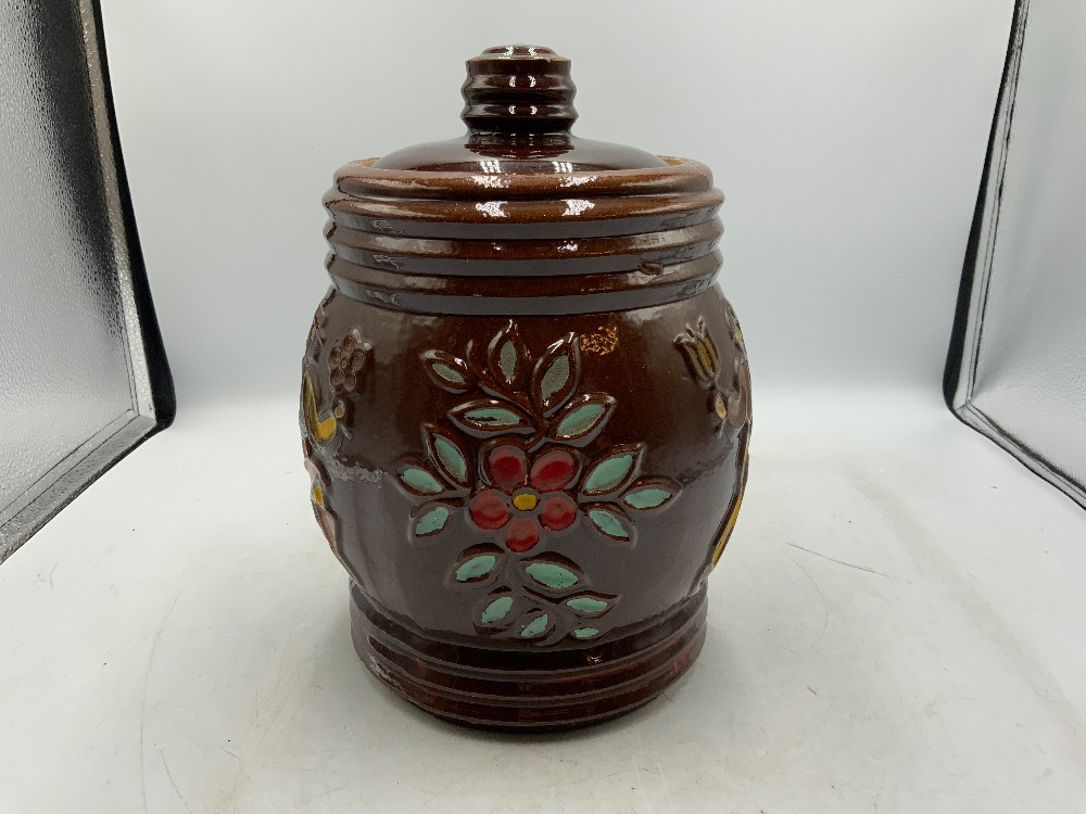 Vintage Redwing Pottery Folk Dancers Cookie Jar
