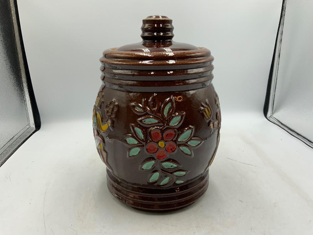 Vintage Redwing Pottery Folk Dancers Cookie Jar