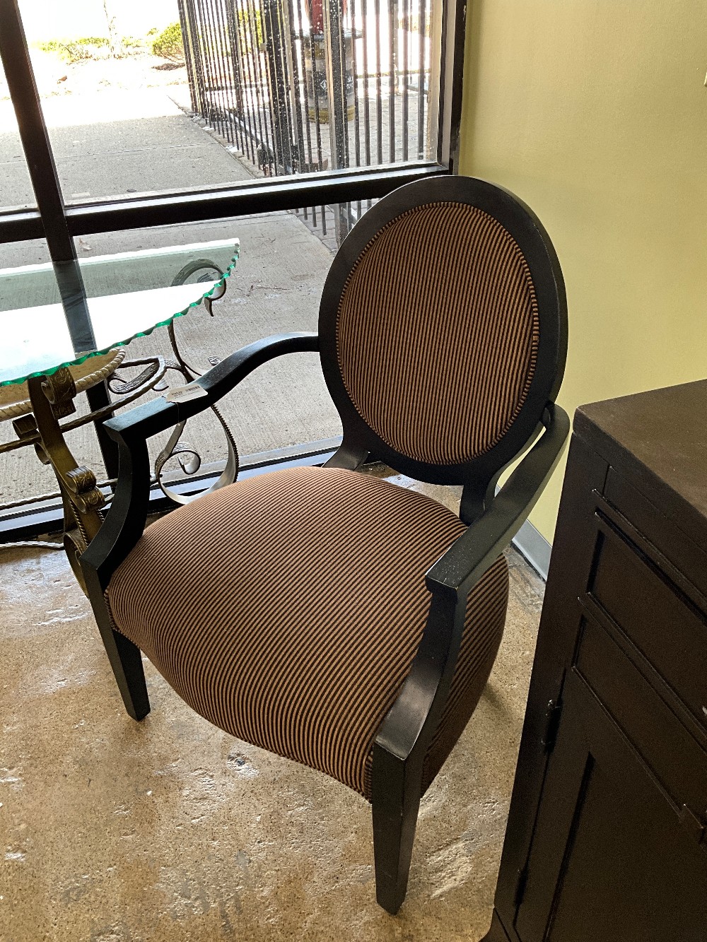 Black/ Brown Accent Chair