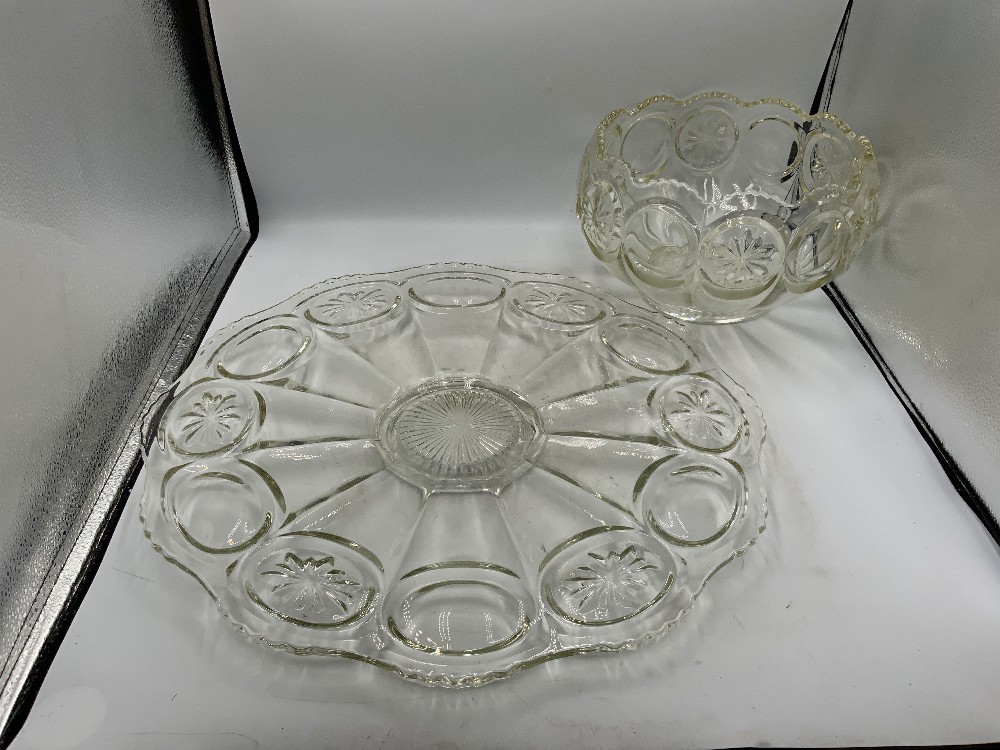 Tiffin Moon / Stars Punch Bowl & Lg Dish
