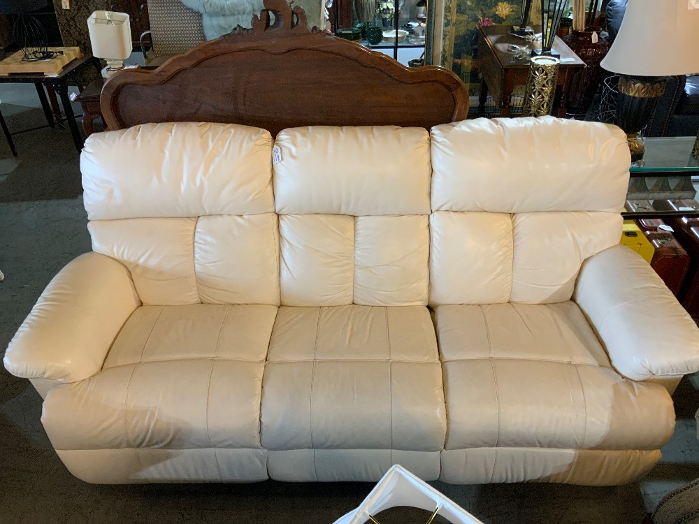 White Leather Sofa Recliner Sofa