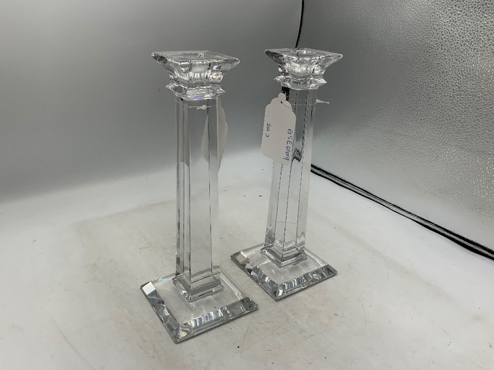 Tiffany & Co Crystal Candle Holders - Set of 2