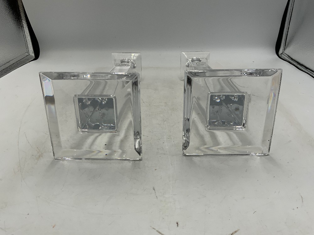 Tiffany & Co Crystal Candle Holders - Set of 2