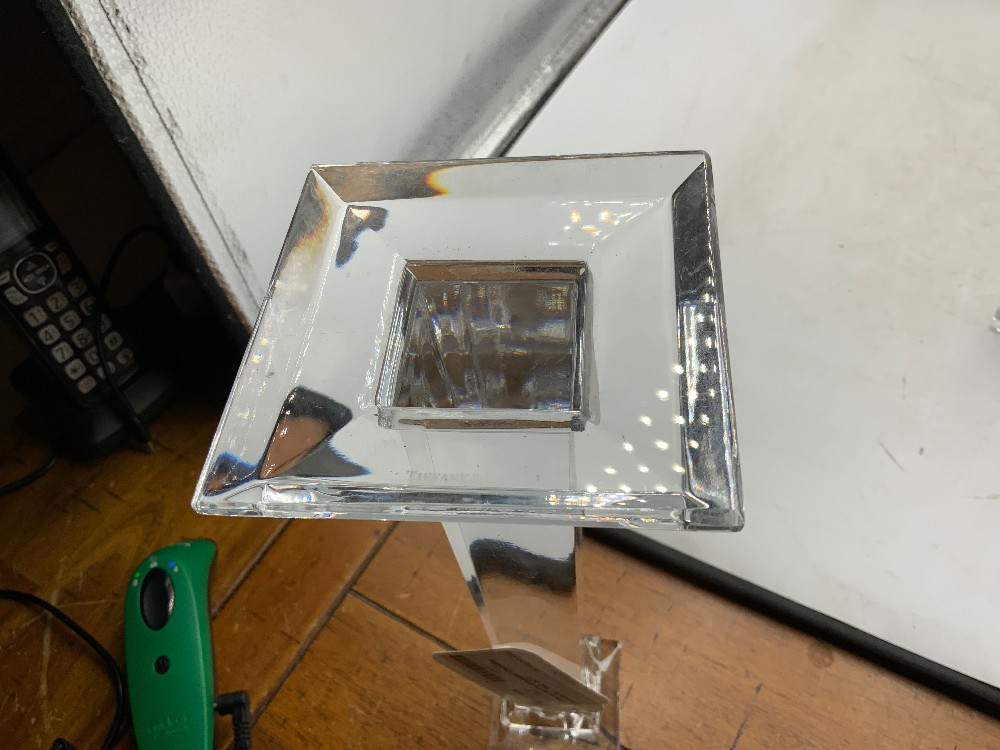 Tiffany & Co Crystal Candle Holders - Set of 2