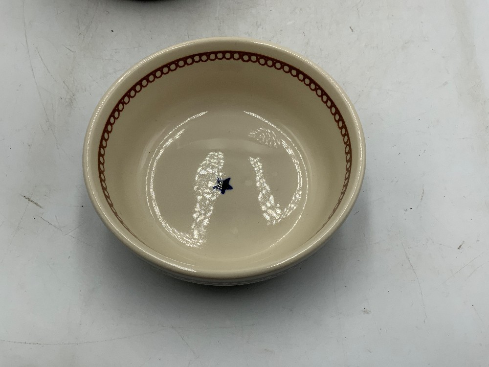 Set of 4 Boleslawiec Polish Pottery Bowl