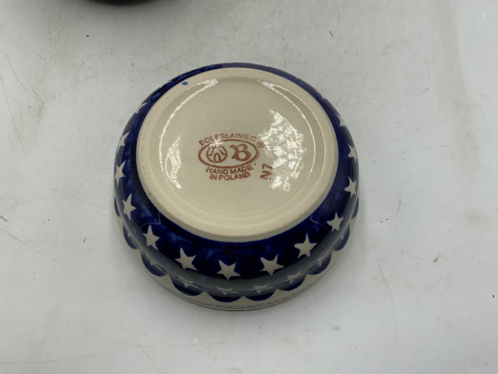 Set of 4 Boleslawiec Polish Pottery Bowl
