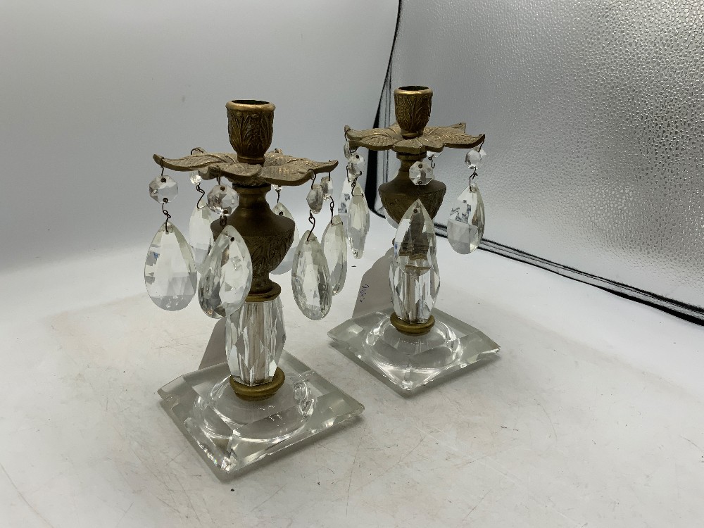 Vintage Hollywood Regency Candle Holder Set Of 2