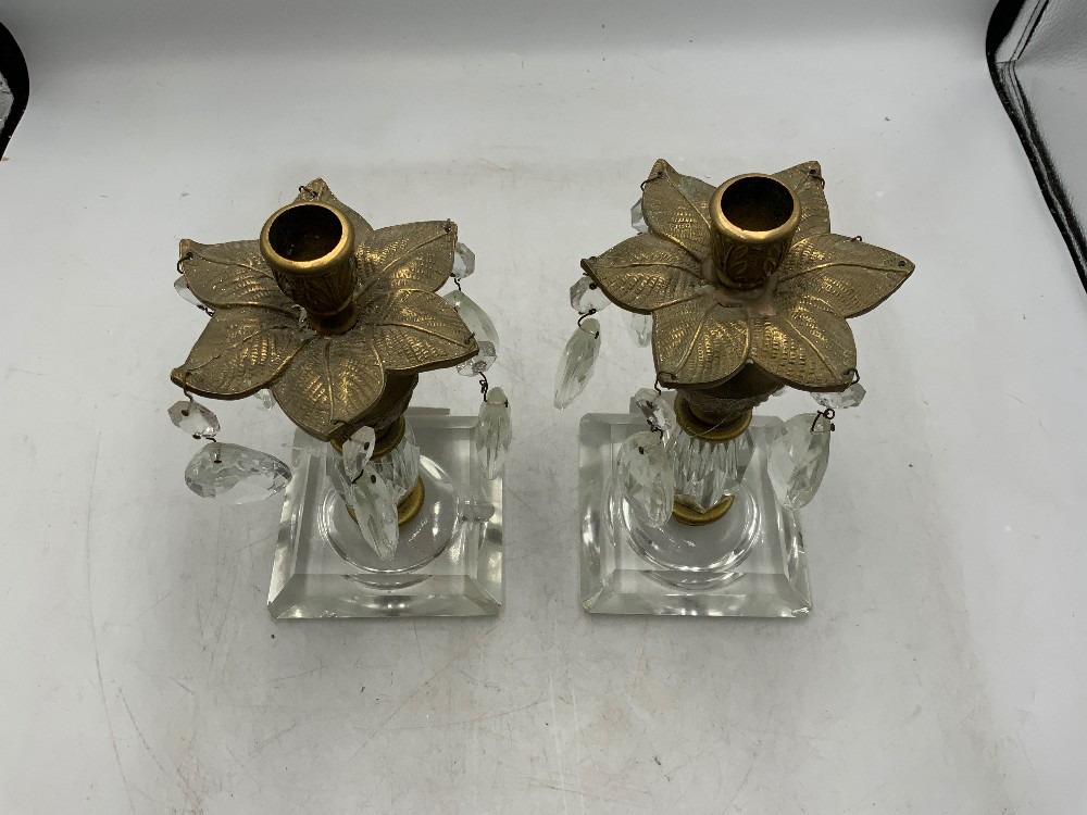 Vintage Hollywood Regency Candle Holder Set Of 2