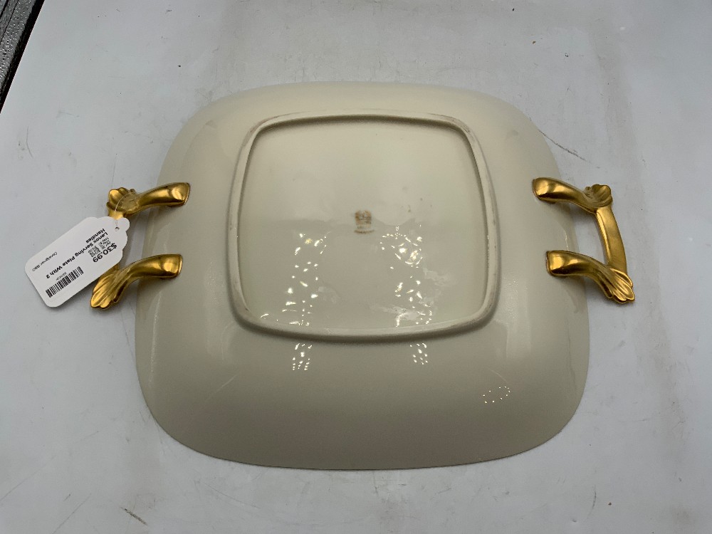 Lenox Serving Plate With 2 Handles