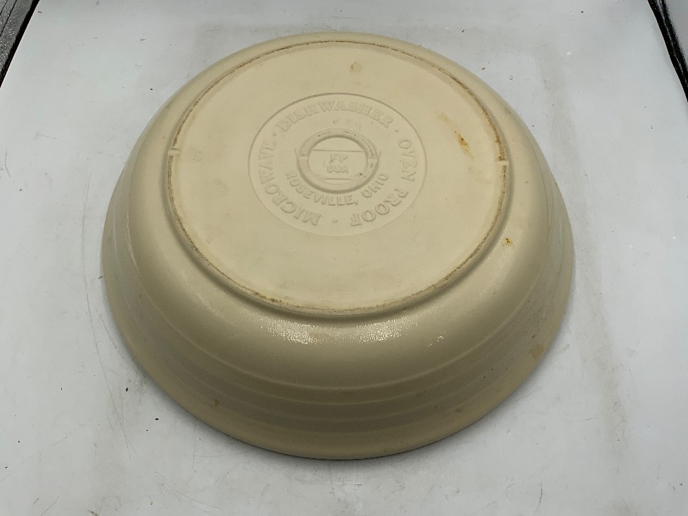 Roseville Ohio Large Pottery Bowl