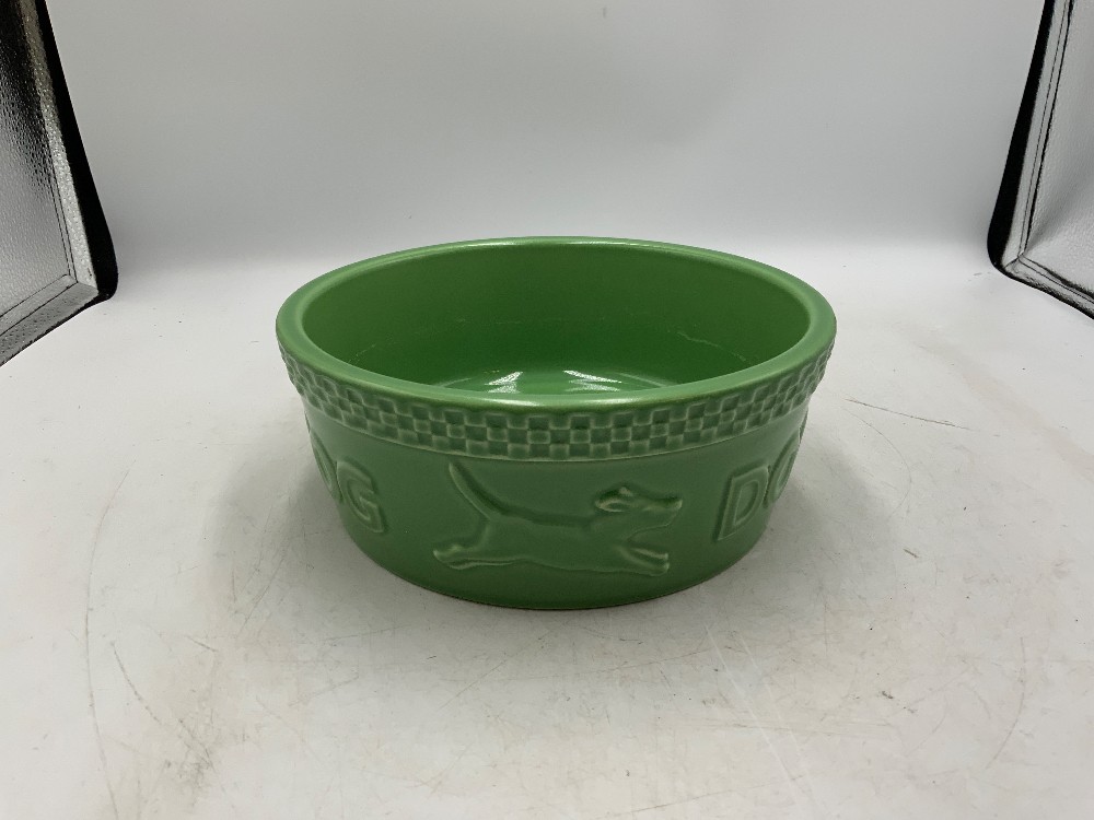 Longaberger Mulligan Ceramic Dog Bowl